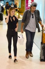 LUCY HALE and Anthony Kalabretta at Airport in Sydney 11/17/2016