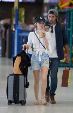 LUCY HALE and Anthony Kalanretta at Airport in Melbourne 11/20/2016