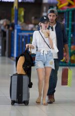 LUCY HALE and Anthony Kalanretta at Airport in Melbourne 11/20/2016