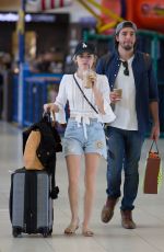 LUCY HALE and Anthony Kalanretta at Airport in Melbourne 11/20/2016