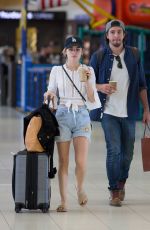 LUCY HALE and Anthony Kalanretta at Airport in Melbourne 11/20/2016