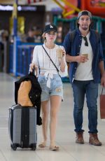 LUCY HALE and Anthony Kalanretta at Airport in Melbourne 11/20/2016