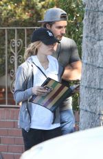 LUCY HALE at Aroma Cafe in Studio City 11/22/2016