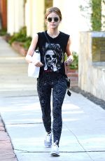 LUCY HALE in Tights Out in LA 11/10/16