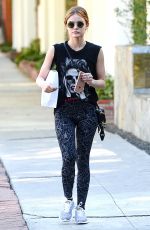 LUCY HALE in Tights Out in LA 11/10/16