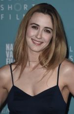 MADELINE ZIMA at Napa Valley Film Festival in Yountville 11/10/2016