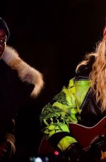 MADONNA Performs Acoustic Songs at Washington Square Park in New York 11/07/2016