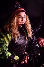 MADONNA Performs Acoustic Songs at Washington Square Park in New York 11/07/2016