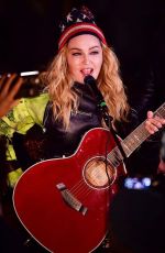 MADONNA Performs Acoustic Songs at Washington Square Park in New York 11/07/2016