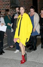 MARION COTILLARD Arrives at Late Show with Stephen Colbert in New York 11/16/2016