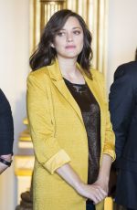 MARION COTILLARD at Officier Des Arts et Lettres in Paris 11/19/2016