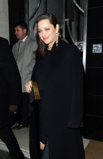 MARION COTILLARD Leaves Her Hotel in London 11/21/2016