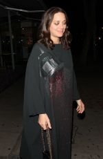 MARION COTILLARD Out for Dinner at Madeo Restaurant in West Hollywood 11/13/2016