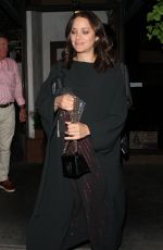 MARION COTILLARD Out for Dinner at Madeo Restaurant in West Hollywood 11/13/2016