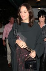 MARION COTILLARD Out for Dinner at Madeo Restaurant in West Hollywood 11/13/2016