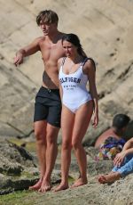 MARNIE SIMPSON in Swimsuit at a Beach in Ibiza 10/28/2016