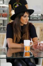MEGAN MCKENNA at Towie Set at Health Garden in Essex 10/30/2016