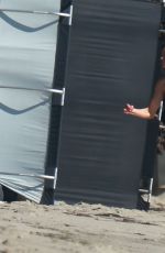 MICHELLE MONAGHAN on the Set of a Photoshoot in Malibu 11/08/2016