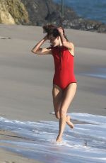 MICHELLE MONAGHAN on the Set of a Photoshoot in Malibu 11/08/2016
