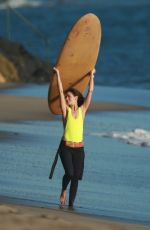 MICHELLE MONAGHAN on the Set of a Photoshoot in Malibu 11/08/2016