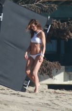 MICHELLE MONAGHAN on the Set of a Photoshoot in Malibu 11/08/2016