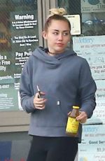 MILEY CYRUS at a Gas Station in Los Angeles 11/16/2016