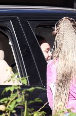 MILEY CYRUS Out to Vote in Los Angeles 11/08/2016