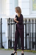 MILLIE MACKINTOSH on the Set of a Photoshoot in Chelsea 11/28/2016