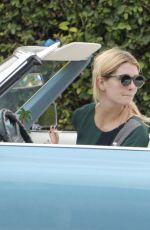 MISCHA BARTON Driving Her Cadillac Out in West Hollywood 11/05/2016