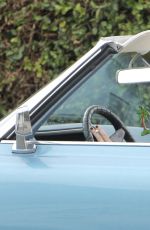 MISCHA BARTON Driving Her Cadillac Out in West Hollywood 11/05/2016