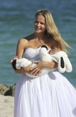 NATASHA POLY on the Set of a Photoshoot in Miami 11/04/2016 