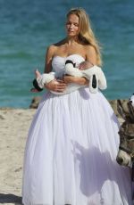NATASHA POLY on the Set of a Photoshoot in Miami 11/04/2016 