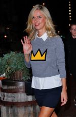 NICKY HILTON in Mini Skirt Out in New York 11/02/2016