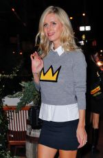 NICKY HILTON in Mini Skirt Out in New York 11/02/2016