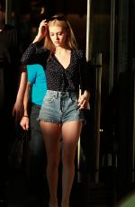 NICOLA PELTZ in Jeans Shorts at Barney