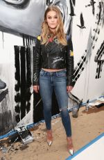 NINA AGDAL at Alice + Olivia x Basquiat Cfda Capsule Collection Launch Party in New York 11/02/2016