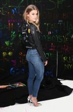 NINA AGDAL at Alice + Olivia x Basquiat Cfda Capsule Collection Launch Party in New York 11/02/2016
