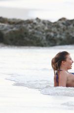 OLIVIA BUCKLAND in Bikini at a Beach in Barbados 10/31/2016