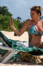 OLIVIA BUCKLAND in Bikini on the Beach in Barbados 11/01/2016