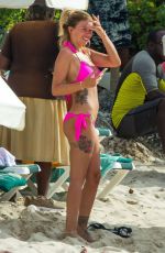 OLIVIA BUCKLAND in Bikini on the Beach in Barbados 11/04/2016