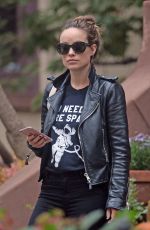 OLIVIA WILDE Out and About in Brooklyn 11/03/2016