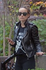 OLIVIA WILDE Out and About in Brooklyn 11/03/2016
