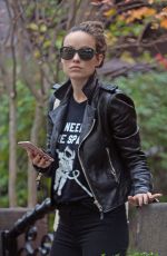 OLIVIA WILDE Out and About in Brooklyn 11/03/2016