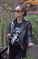 OLIVIA WILDE Out and About in Brooklyn 11/03/2016