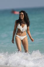 PADMA LAKSHMI in Bikini at a Beach in Miami 11/19/2016