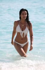 PADMA LAKSHMI in Bikini at a Beach in Miami 11/19/2016