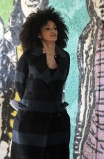 PEARL THUSI on the Set of Quantico in New York 11/04/2016