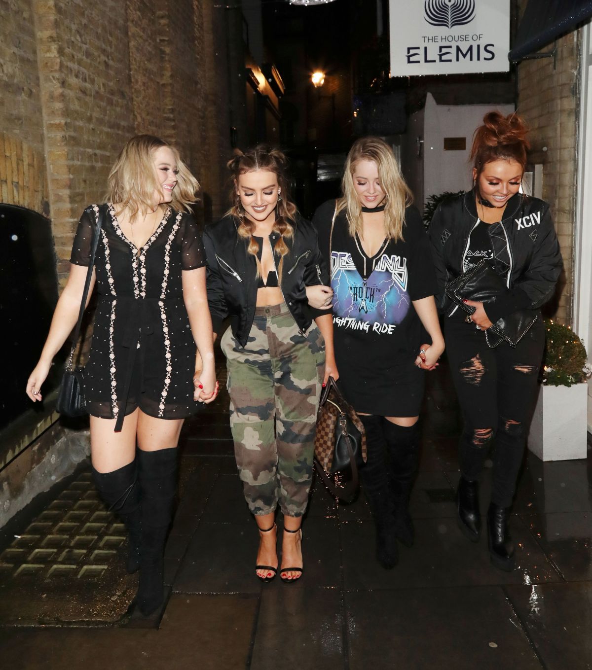 PERRIE EDWARDS and JESY NELSON Leaves Mews of Mayfair in London 11/19/2016 PERRIE EDWARDS and JESY NELSON Leaves Mews of Mayfair in London 11/19/2016