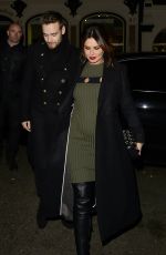 Pregnant CHERYL COLE Night Out in London 11/29/2016