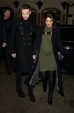 Pregnant CHERYL COLE Night Out in London 11/29/2016